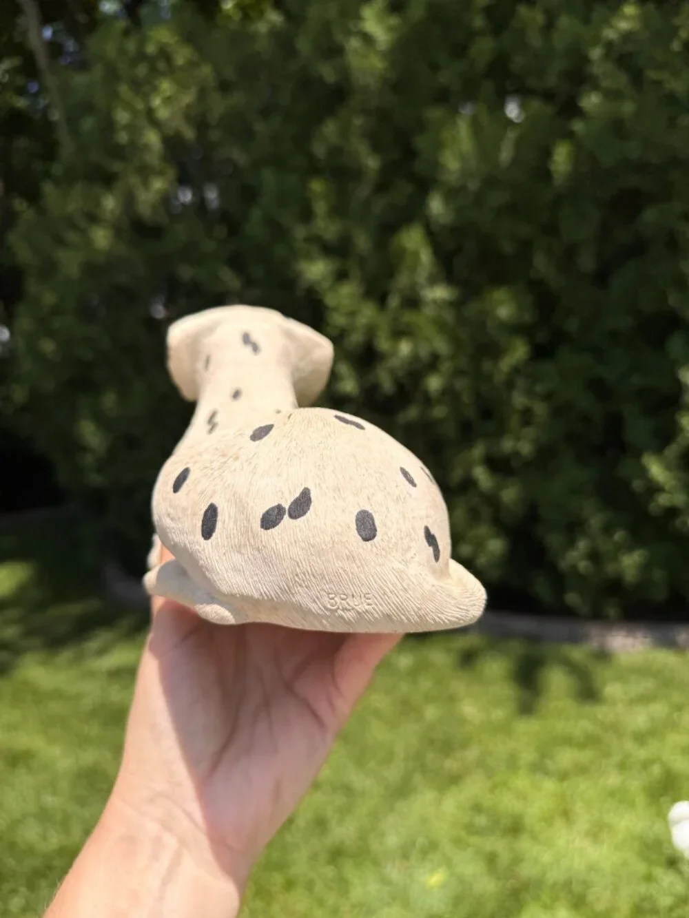 Vintage Sandicast Dalmatian Figurine | Mid-Century Modern Resin Dog Sculpture |
